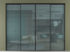 Перегородка Формато внутри проёма 4 створки