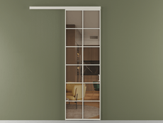 Перегородка Formato вдоль стены 1 створка