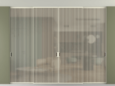 Перегородка Формато внутри проёма скрытое крепление в потолок 4 створки