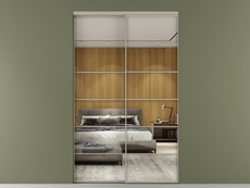 Перегородка Formato внутри проёма 2 створки