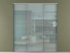 Перегородка Formato внутри проёма 3 створки