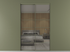 Перегородка Формато внутри проёма 2 створки