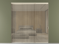 Перегородка Формато внутри проёма 3 створки с синхронным механизмом