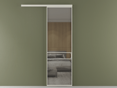 Перегородка Формато вдоль стены 1 створка