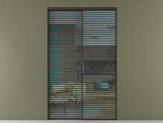 Перегородка Формато внутри проёма 2 створки