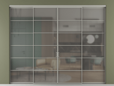 Перегородка Формато внутри проёма 4 створки