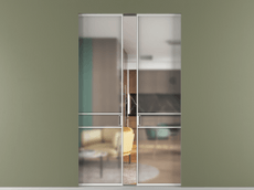 Перегородка Формато скрытый пенал 2 створки