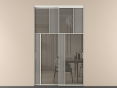 Перегородка Мозаик внутри проёма 2 створки