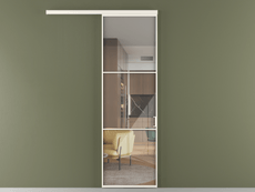 Перегородка Формато вдоль стены 1 створка