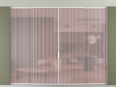 Перегородка Formato внутри проёма скрытое крепление в потолок 4 створки