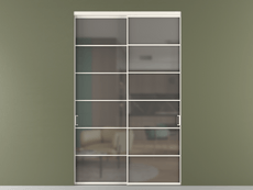 Перегородка Формато внутри проёма 2 створки