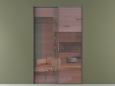 Перегородка Формато внутри проёма 2 створки