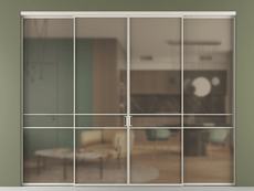 Перегородка Formato внутри проёма 4 створки