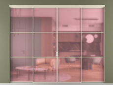 Перегородка Формато внутри проёма 4 створки