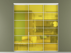 Перегородка Формато внутри проёма 3 створки