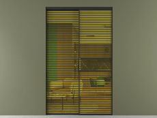 Перегородка Formato внутри проёма 2 створки