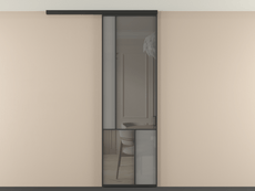 Перегородка Mosaic вдоль стены на потолок 1 створка