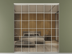 Перегородка Формато внутри проёма 3 створки