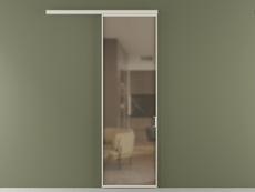 Перегородка Формато вдоль стены 1 створка