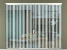 Перегородка Formato внутри проёма 4 створки