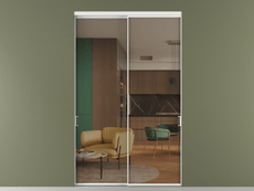 Перегородка Формато внутри проёма 2 створки