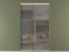 Перегородка Формато внутри проёма 2 створки