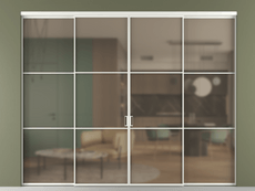 Перегородка Formato внутри проёма 4 створки