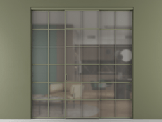 Перегородка Формато внутри проёма 3 створки