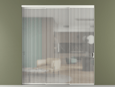 Перегородка Формато внутри проёма 3 створки с синхронным механизмом