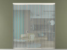 Перегородка Formato внутри проёма 3 створки