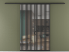 Перегородка Формато вдоль стены 2 створки