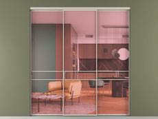 Перегородка Формато внутри проёма 3 створки