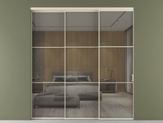 Перегородка Формато внутри проёма 3 створки с синхронным механизмом