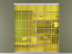 Перегородка Формато внутри проёма 3 створки