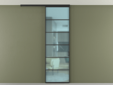 Перегородка Формато вдоль стены на потолок 1 створка