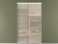 Перегородка Формато внутри проёма 2 створки