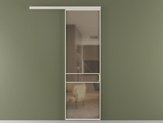 Перегородка Formato вдоль стены 1 створка