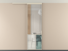 Перегородка Mosaic вдоль стены на потолок 1 створка