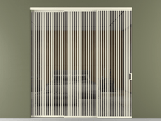 Перегородка Формато внутри проёма 3 створки с синхронным механизмом