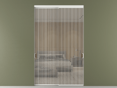 Перегородка Formato внутри проёма 2 створки