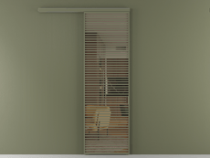 Перегородка Формато вдоль стены 1 створка