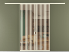 Перегородка Formato вдоль стены 2 створки