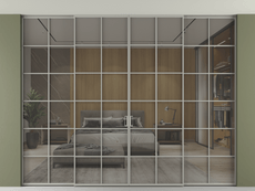 Перегородка Формато внутри проёма скрытое крепление в потолок 4 створки