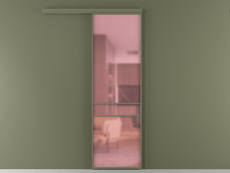 Перегородка Formato вдоль стены 1 створка