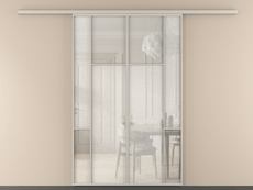 Перегородка Мозаик вдоль стены 2 створки