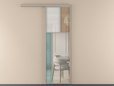 Перегородка Mosaic вдоль стены 1 створка