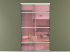 Перегородка Формато внутри проёма 2 створки