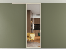 Перегородка Формато вдоль стены на потолок 1 створка