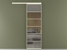 Перегородка Formato вдоль стены 1 створка