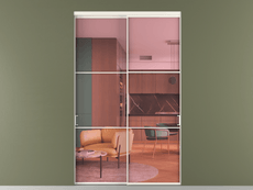 Перегородка Формато внутри проёма 2 створки